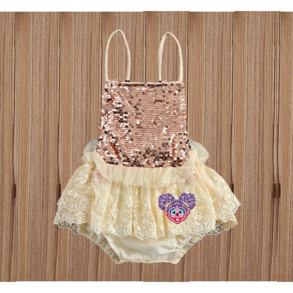 Abby Cadabby Dress romper Sesame Street Girl Outfit Clothes Abby Birthday Dress - Picture 3 of 9